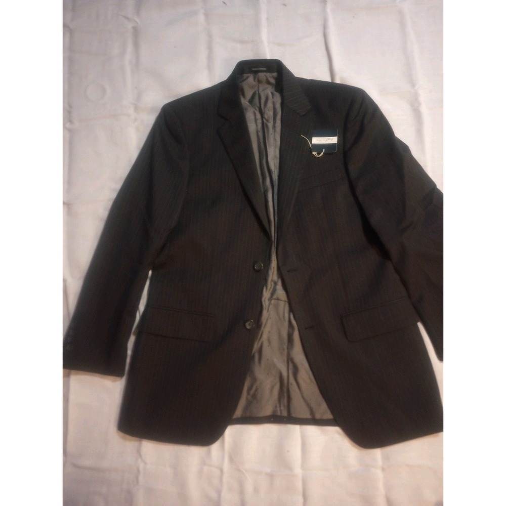 Joseph And Feiss Sport Coat Silver Lining Pinstripe 37 Reg 2 Button Wool